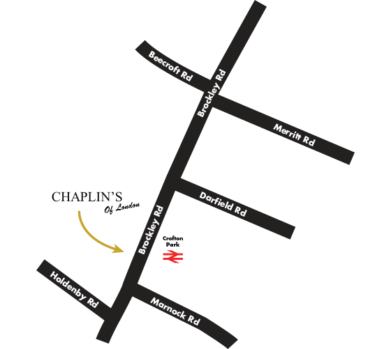 Chaplin's of London Crofton Park map
