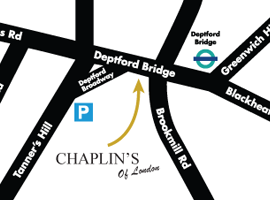 Chaplin's of London small location map